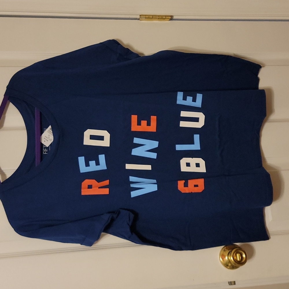 NWT "Red Wine & Blue" shirt, Size 1X